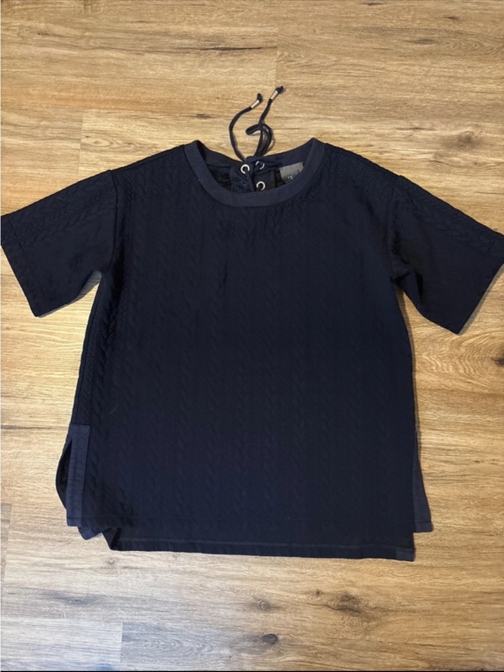 💛2 for $15! Lyssé Cable Knit Pattern Oversized Top